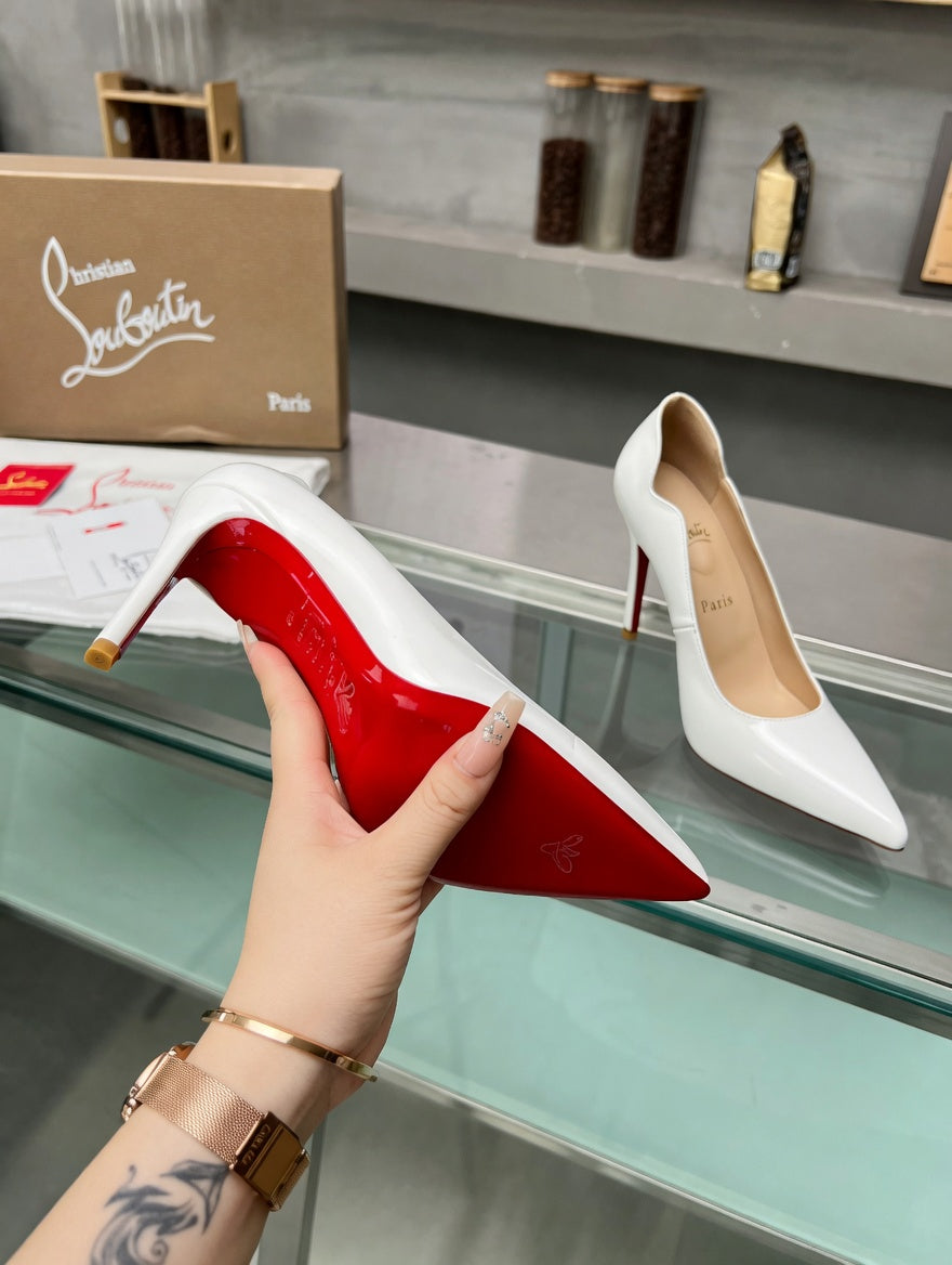 Classic White Patent Heels