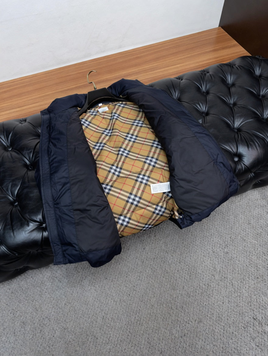Minimalist Navy Blue Puffer