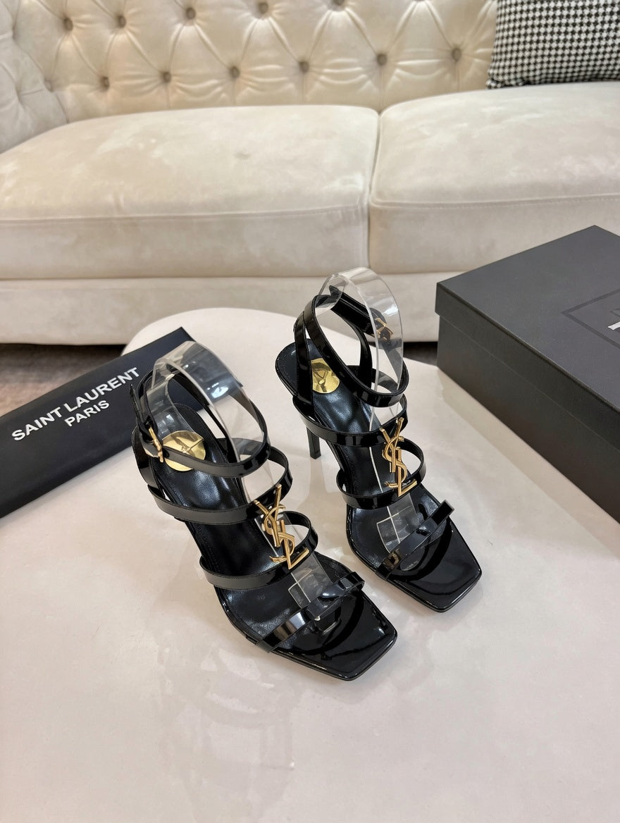 Square Toe Strappy High Heel Sandals