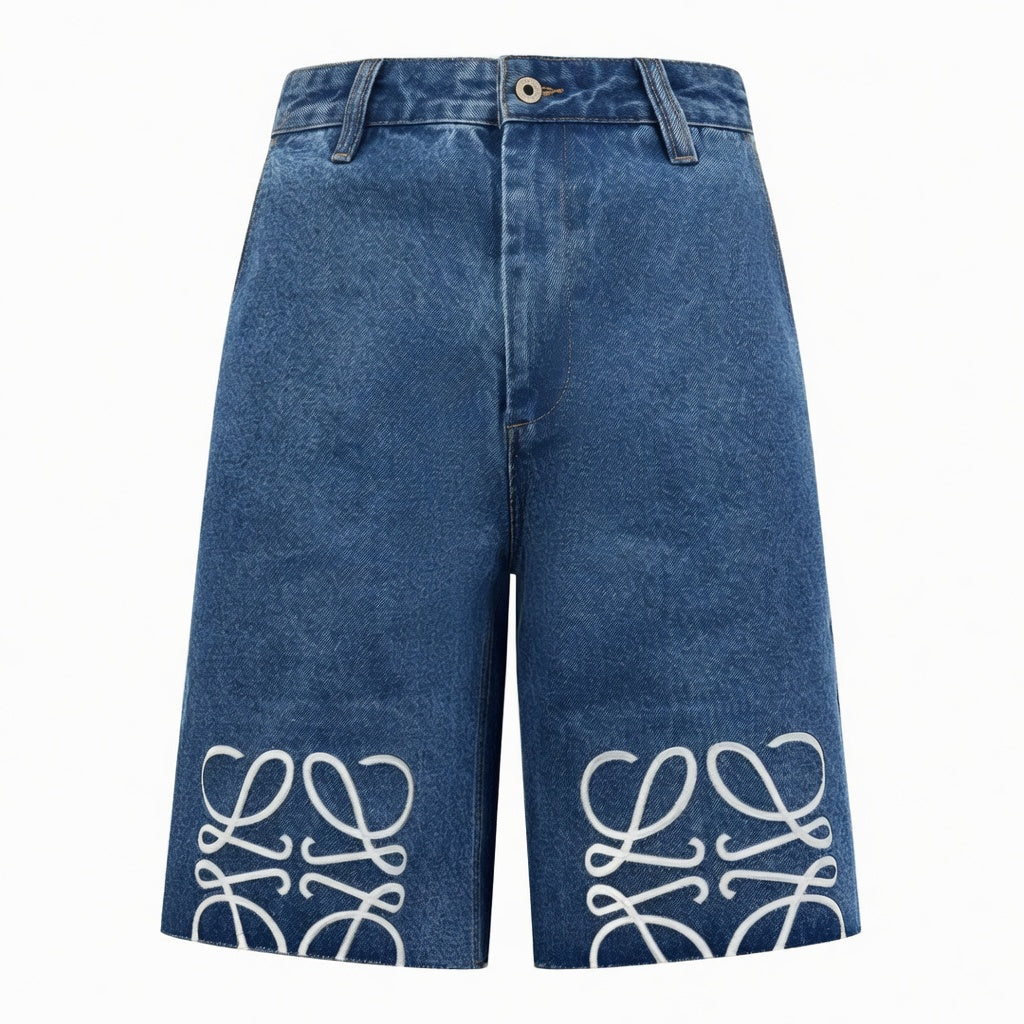 Baggy Denim Bermuda Shorts
