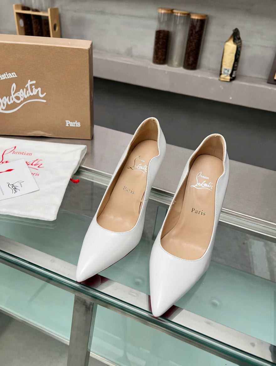 Classic White Patent Heels