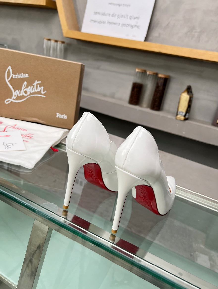 Classic White Patent Heels
