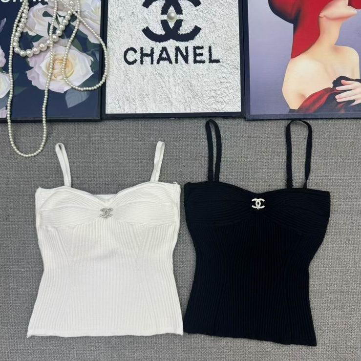 Sleeveless Ribbed Corset-Style Crop Top