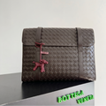 Espresso Weave Attache Bag