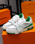 Premium Designer Leather Sneakers Green