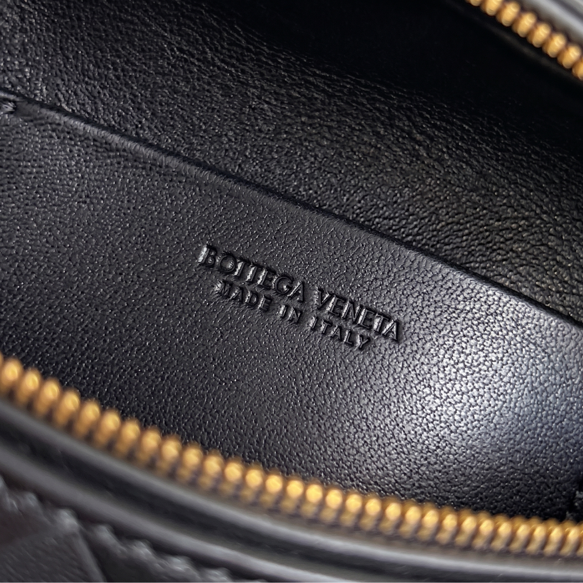 Small Woven Leather Top-Handle Bag