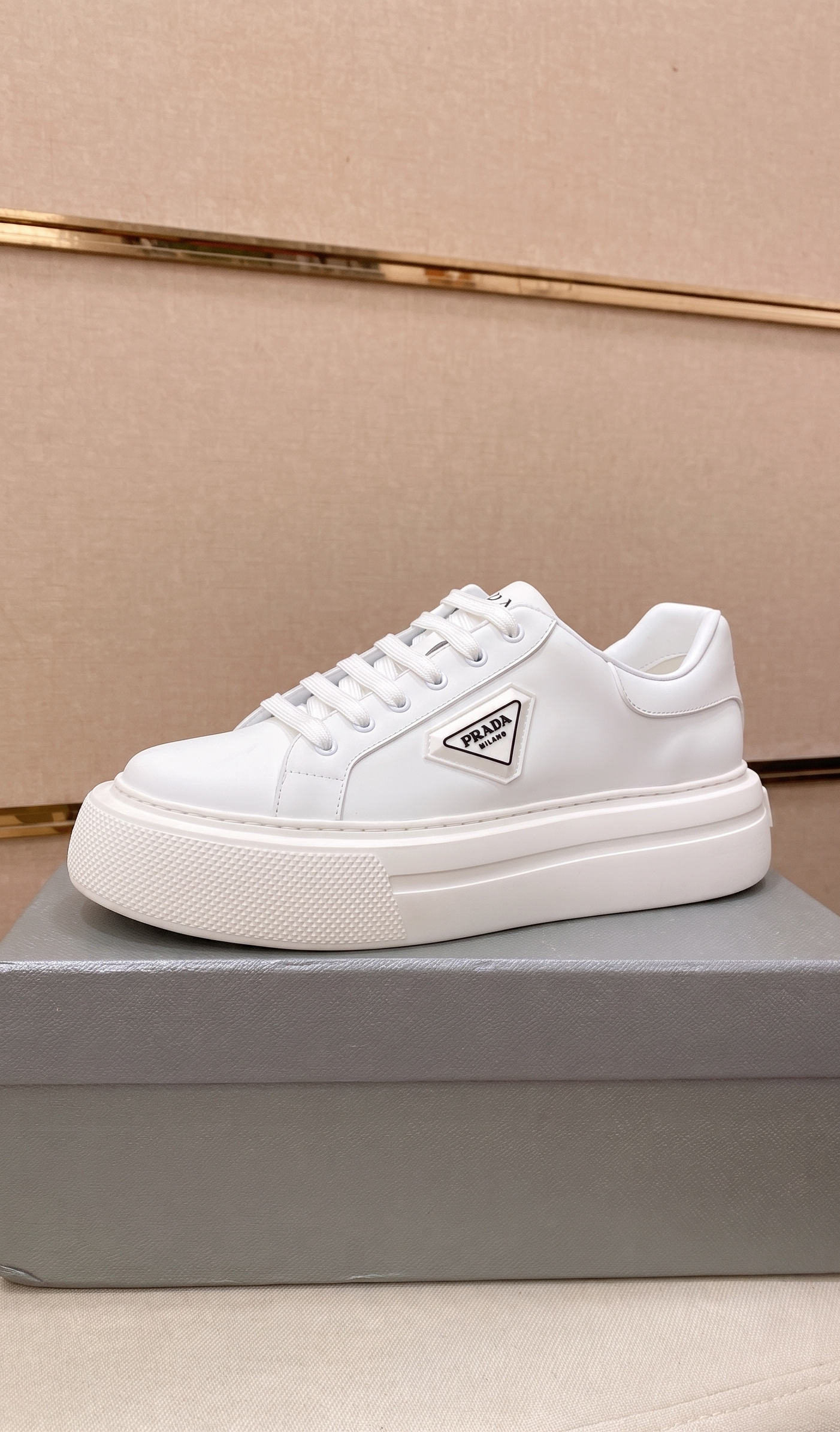 Men's Premium Leather Platform Sneakers
