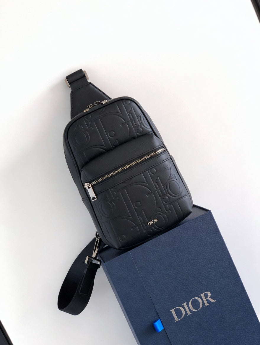 Black Monogram Sling Bag