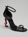 Black Red Heel Stiletto Sandals