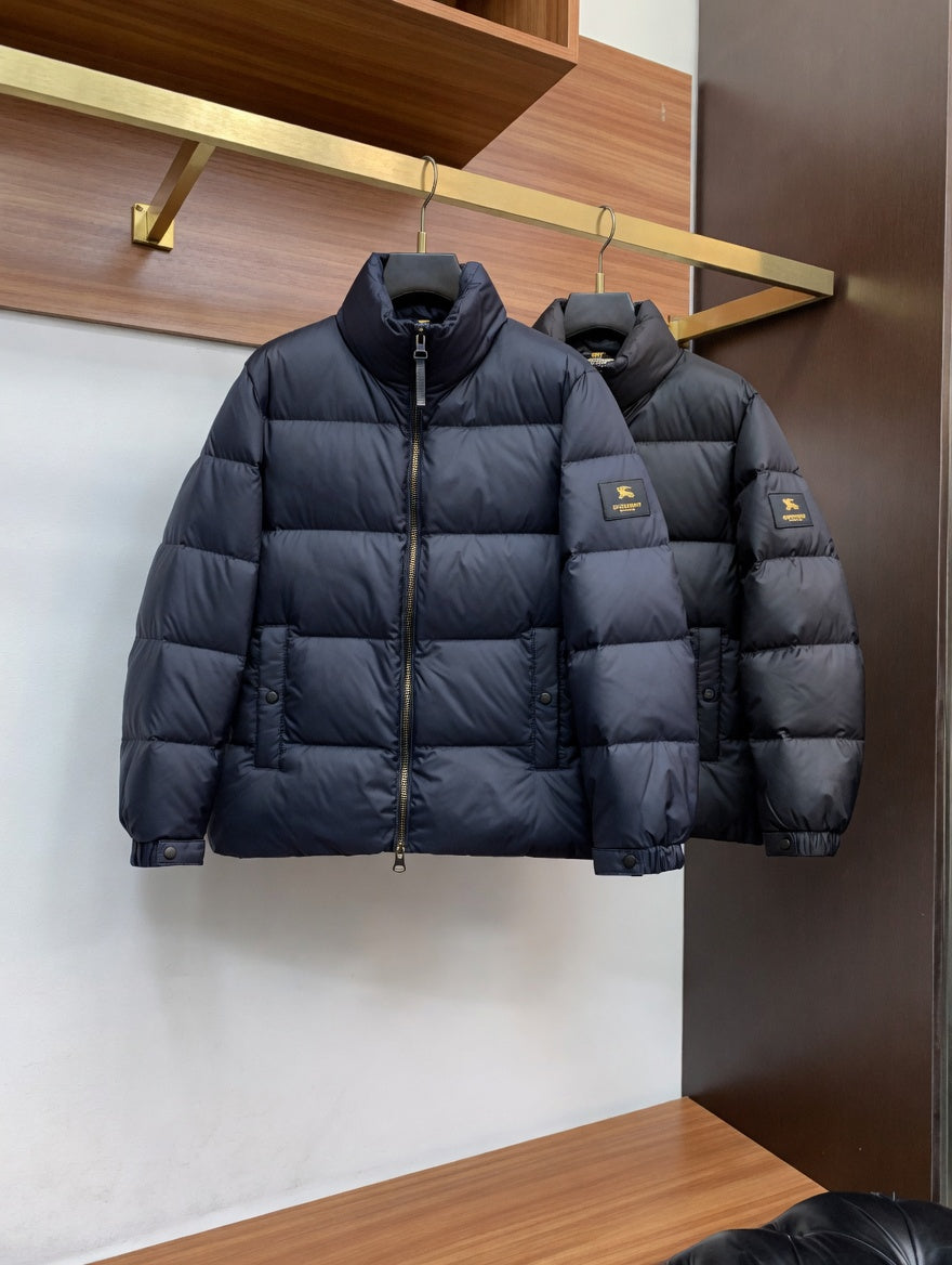 Minimalist Navy Blue Puffer