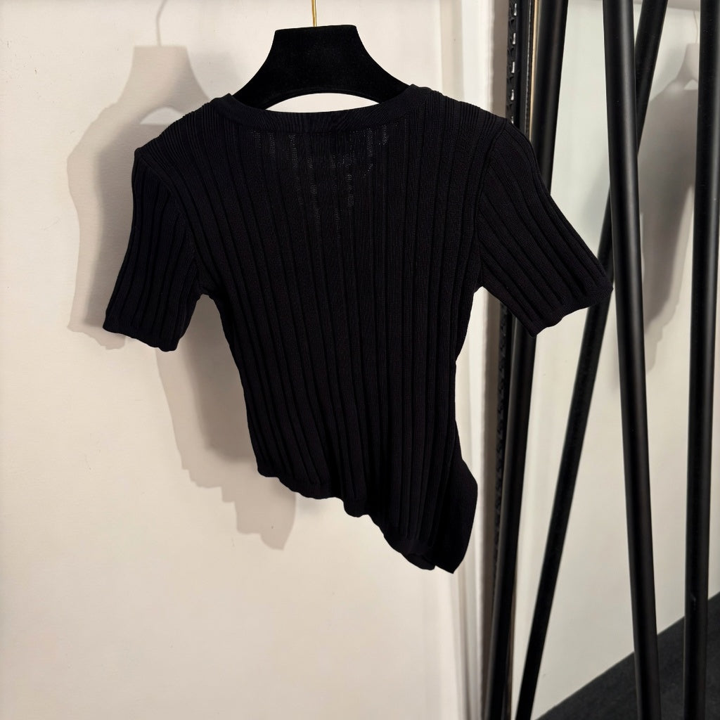 Ribbed Short Sleeve