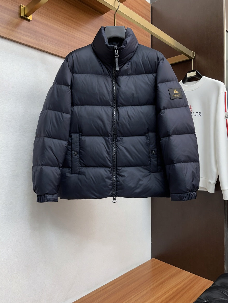 Minimalist Navy Blue Puffer