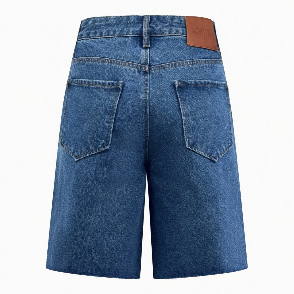 Baggy Denim Bermuda Shorts