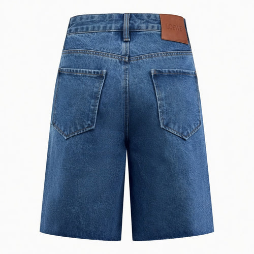 Baggy Denim Bermuda Shorts