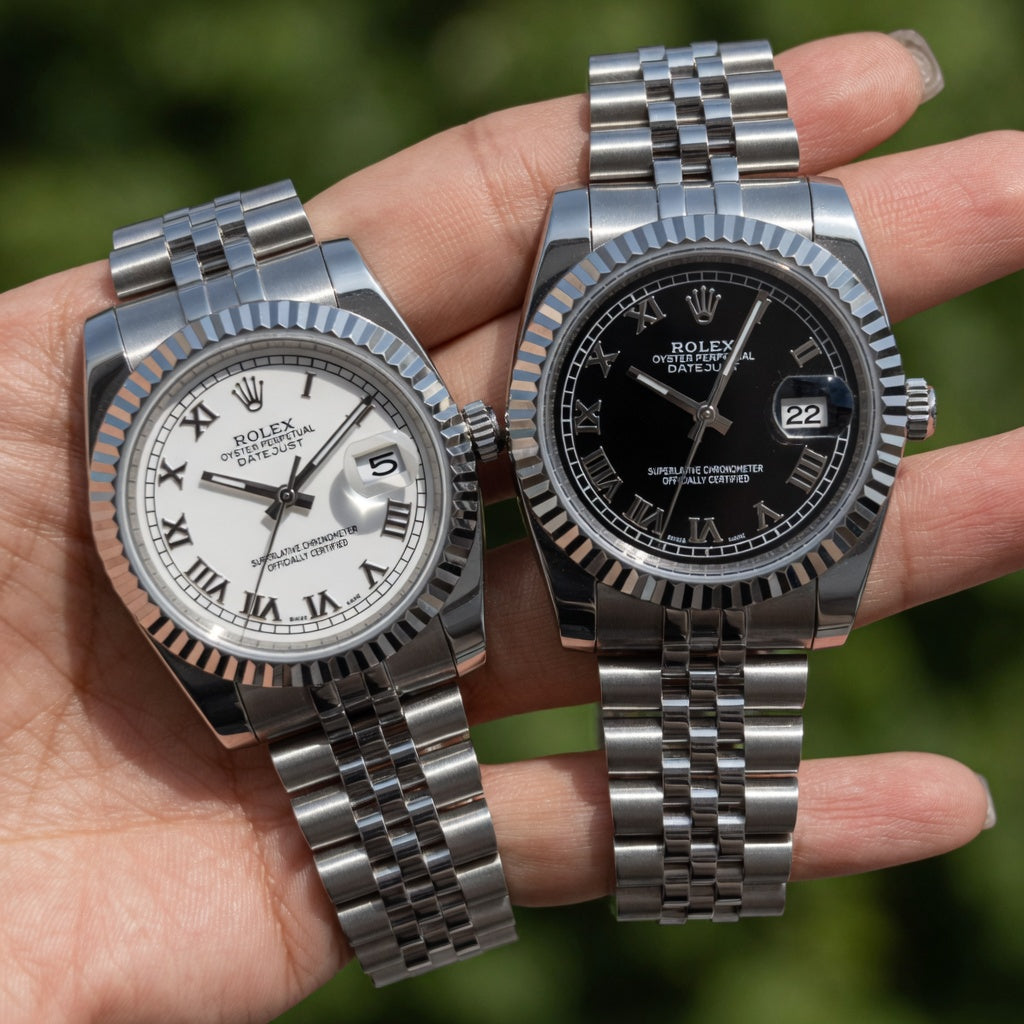 Elegant Stainless Steel Watch 36mm
