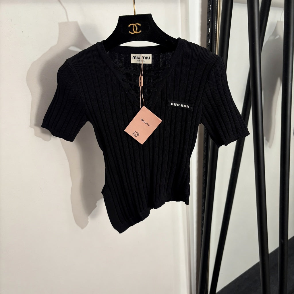 Ribbed Short Sleeve