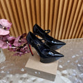 Luxury-Inspired Black High Heel Mary Jane Pumps