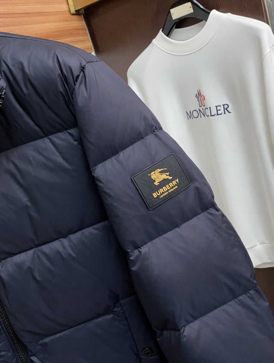 Minimalist Navy Blue Puffer