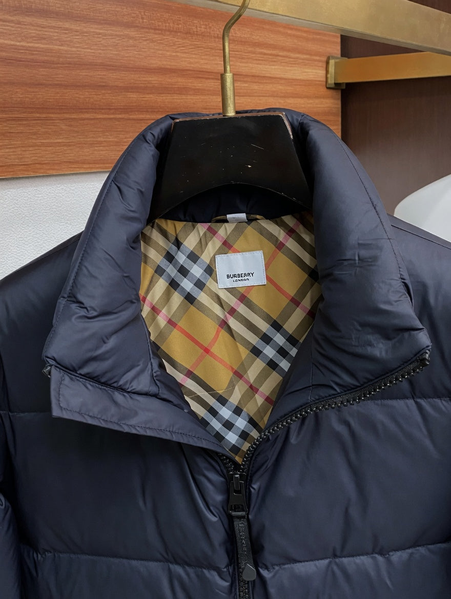Minimalist Navy Blue Puffer