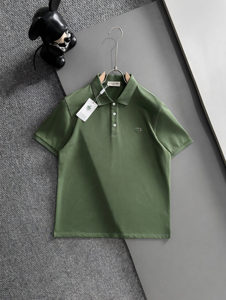 Polo Shirt with Checkered Collar