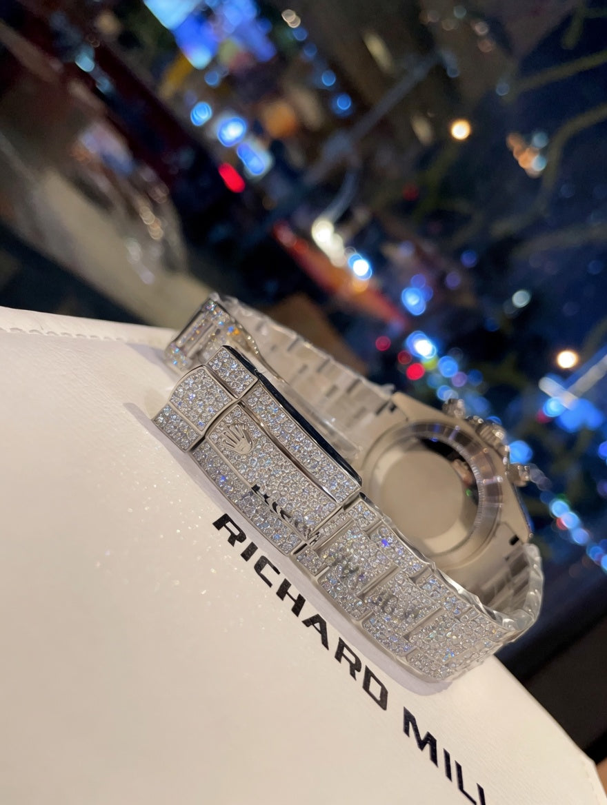 Ice Blue Diamond Bezel