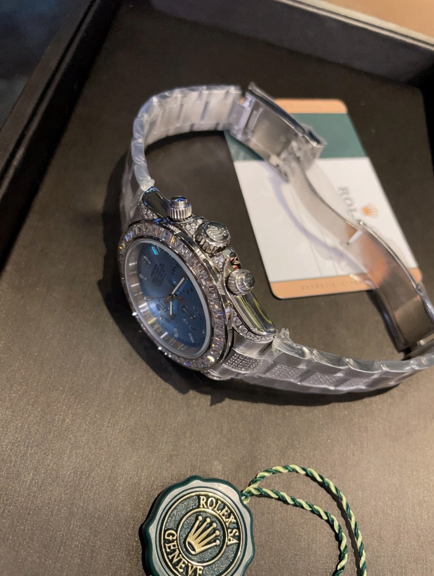 Ice Blue Diamond Bezel